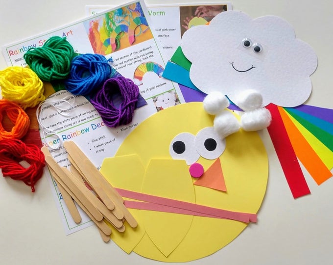 Rainbow Craft Kit - Full of Fun Kids Crafts and Activities, Makes Great Kids Gifts!