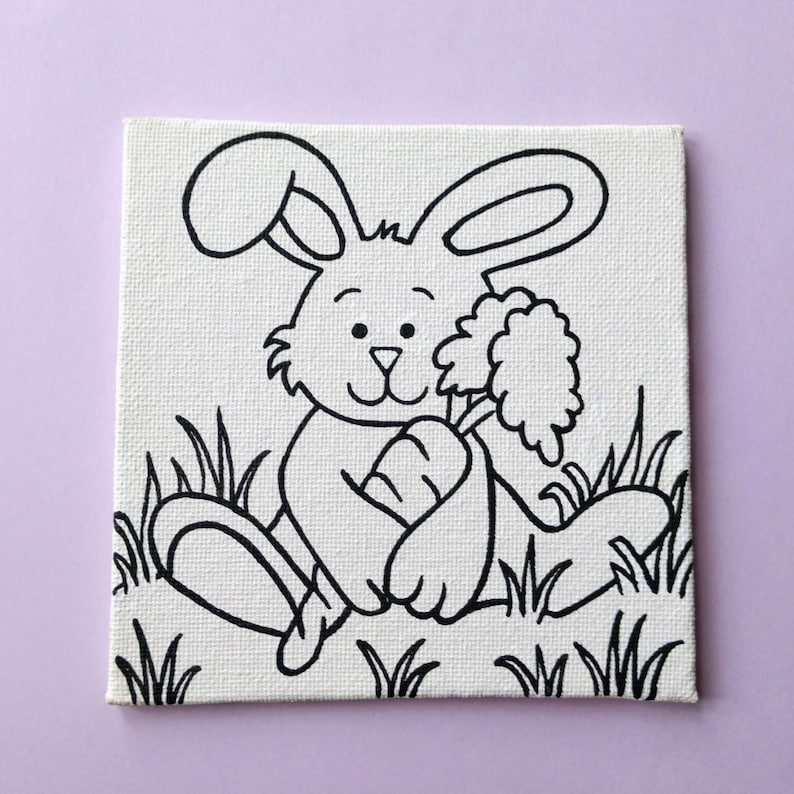 Paint Your Own Easter Bunny Easter Basket Stuffers Etsy