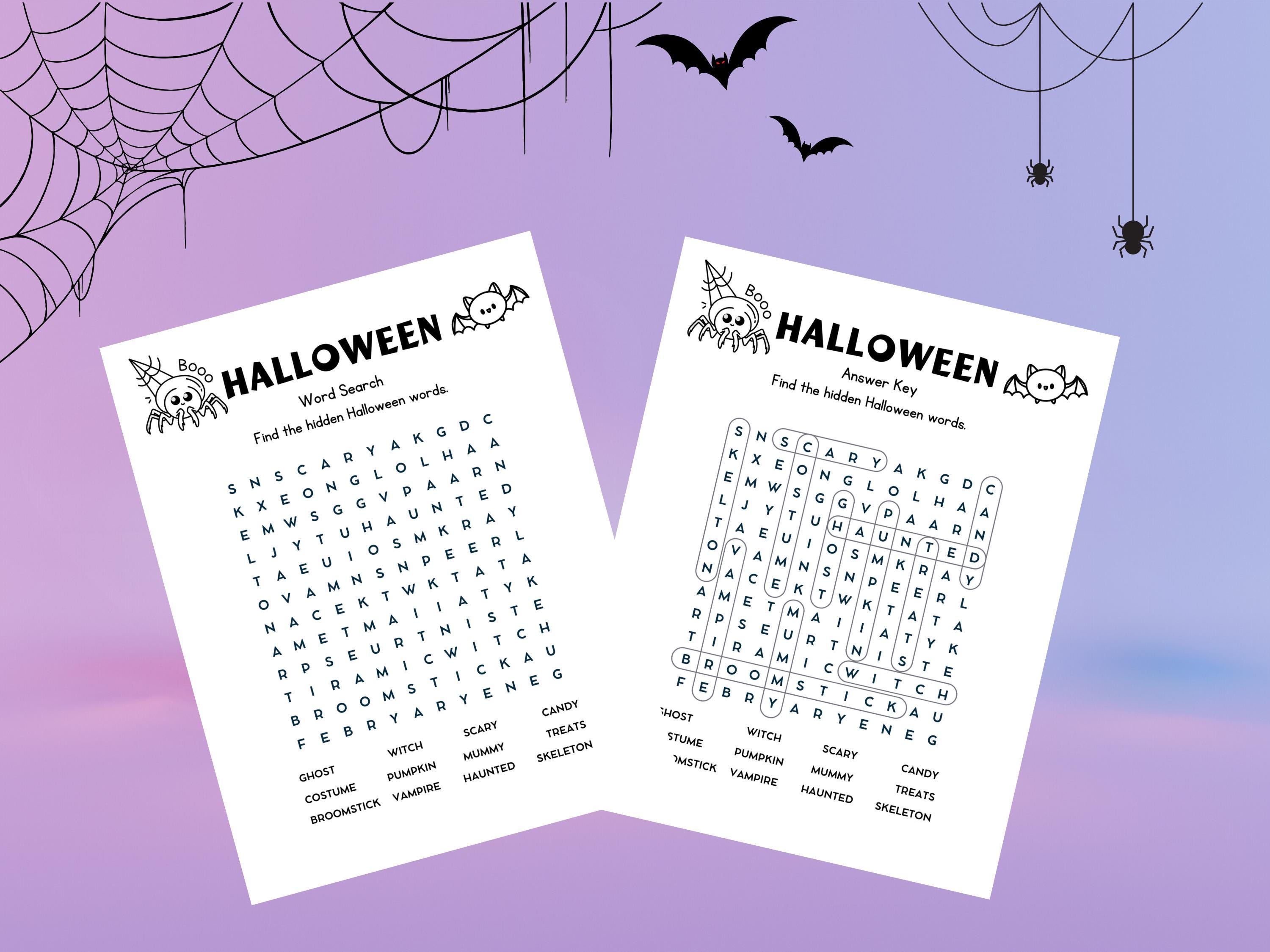 Kids Halloween Activity Bundle: Party Printables & Coloring Pages - Etsy