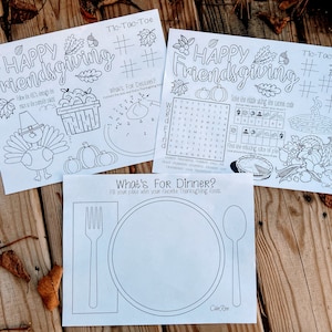 Friendsgiving Printable Coloring and Activity Pages - Printable ...