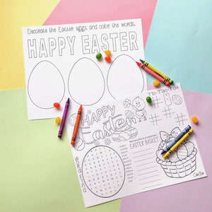 8.5 x 11 Easter Coloring Pages For Kids, Kids Printable, Digital Download image 6