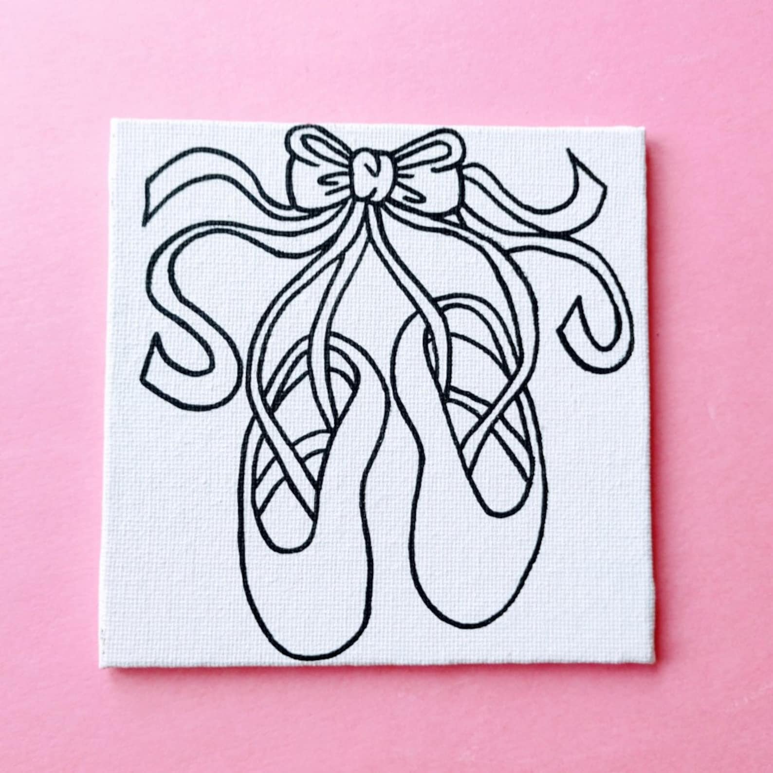 paint your own ballet shoes - dance recital gift - art party - kids party favors