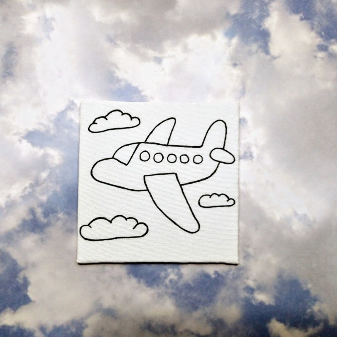 Paint Your Own Airplane Art Party Favors Kids Gift Etsy