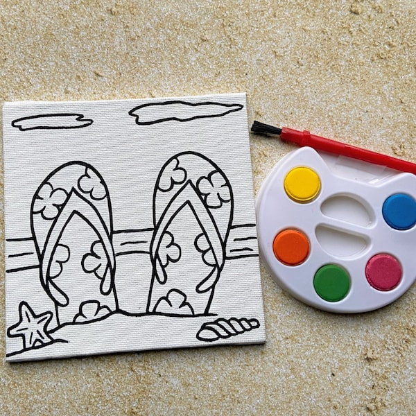 Flip Flop Painting Etsy