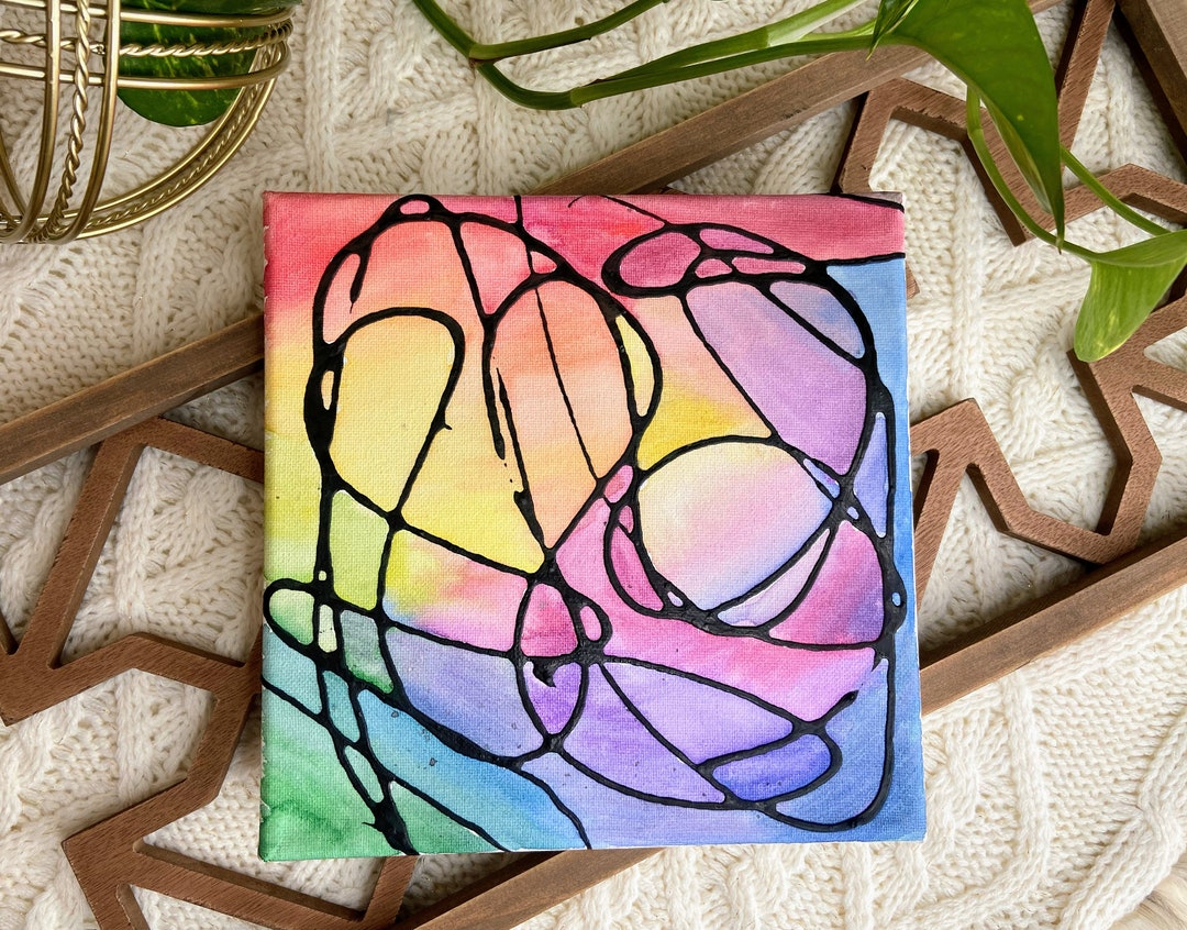 Abstract Art Kit DIY Kits for Adults Paint and Sip Paint Etsy