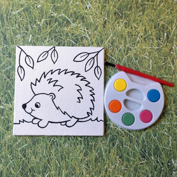 Paint Your Own Hedgehog Gift Art Party Kids Party Favors Hedgehog