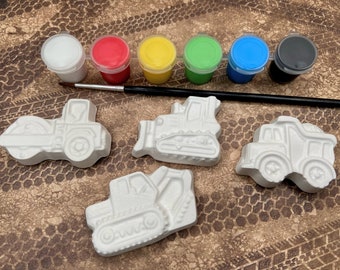 DIY Truck Art Party Favors - Construction Birthday Party