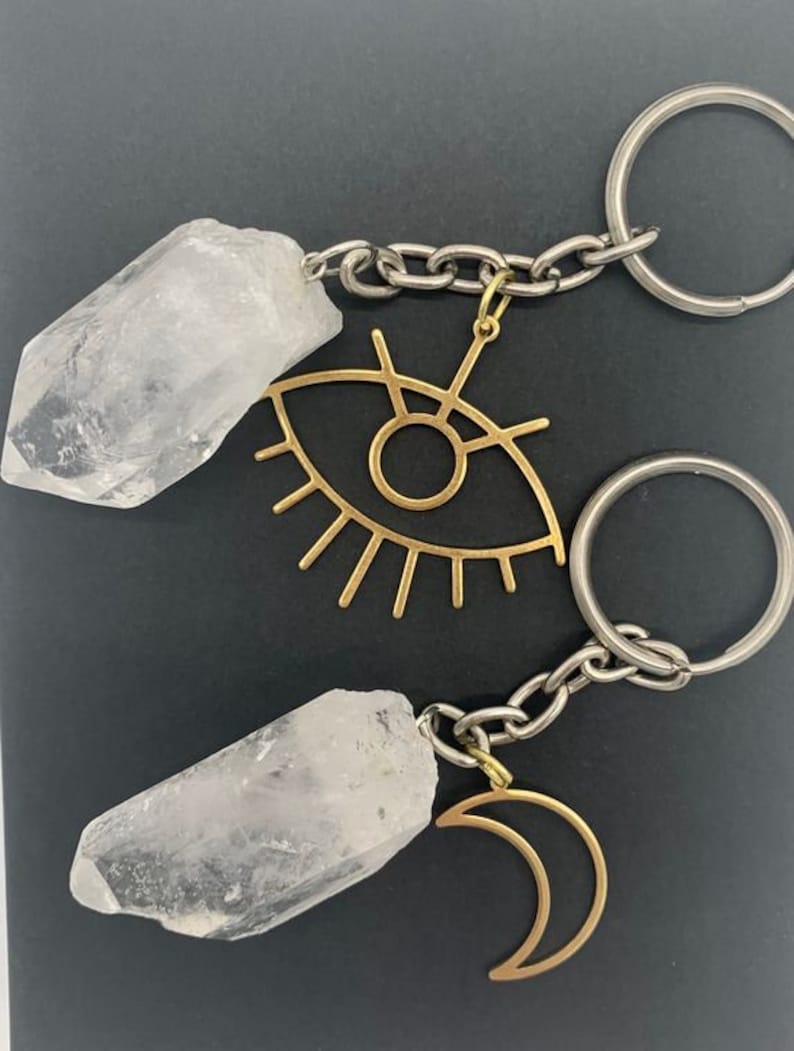 Quartz Crystal Key Chain