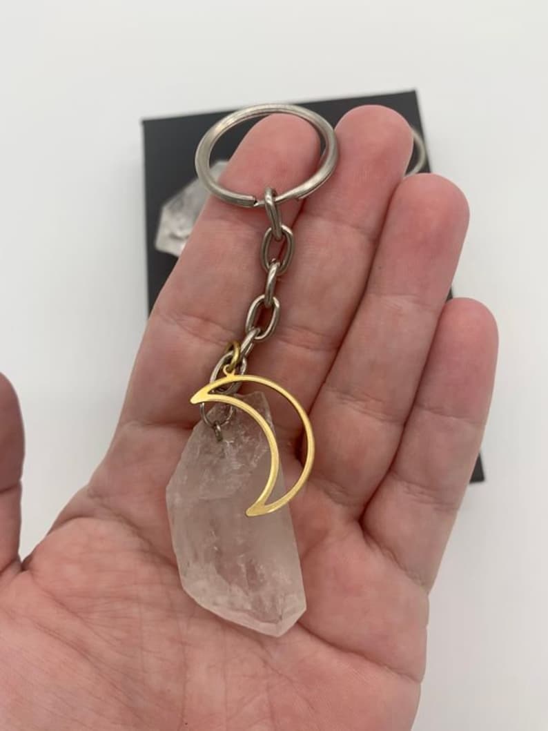 Quartz Crystal Key Chain