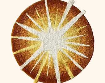 Tufted Sun Rug / Wallhanging