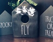 Rae Dunn Inspired Birdhouse Halloween Vinyl Decals, Hocus Pocus Inspired Decals, Rae Dunn Halloween Birdhouse Decals