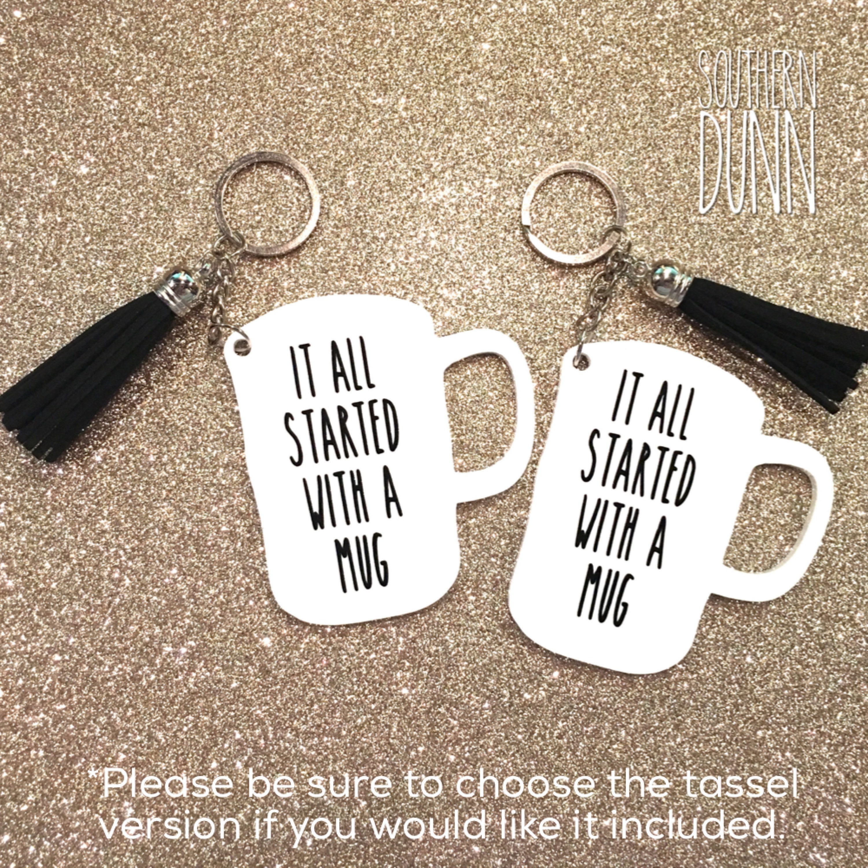 Rae Dunn Inspired Key-chain | Rae Dunn It All Started With a Mug | Ra…