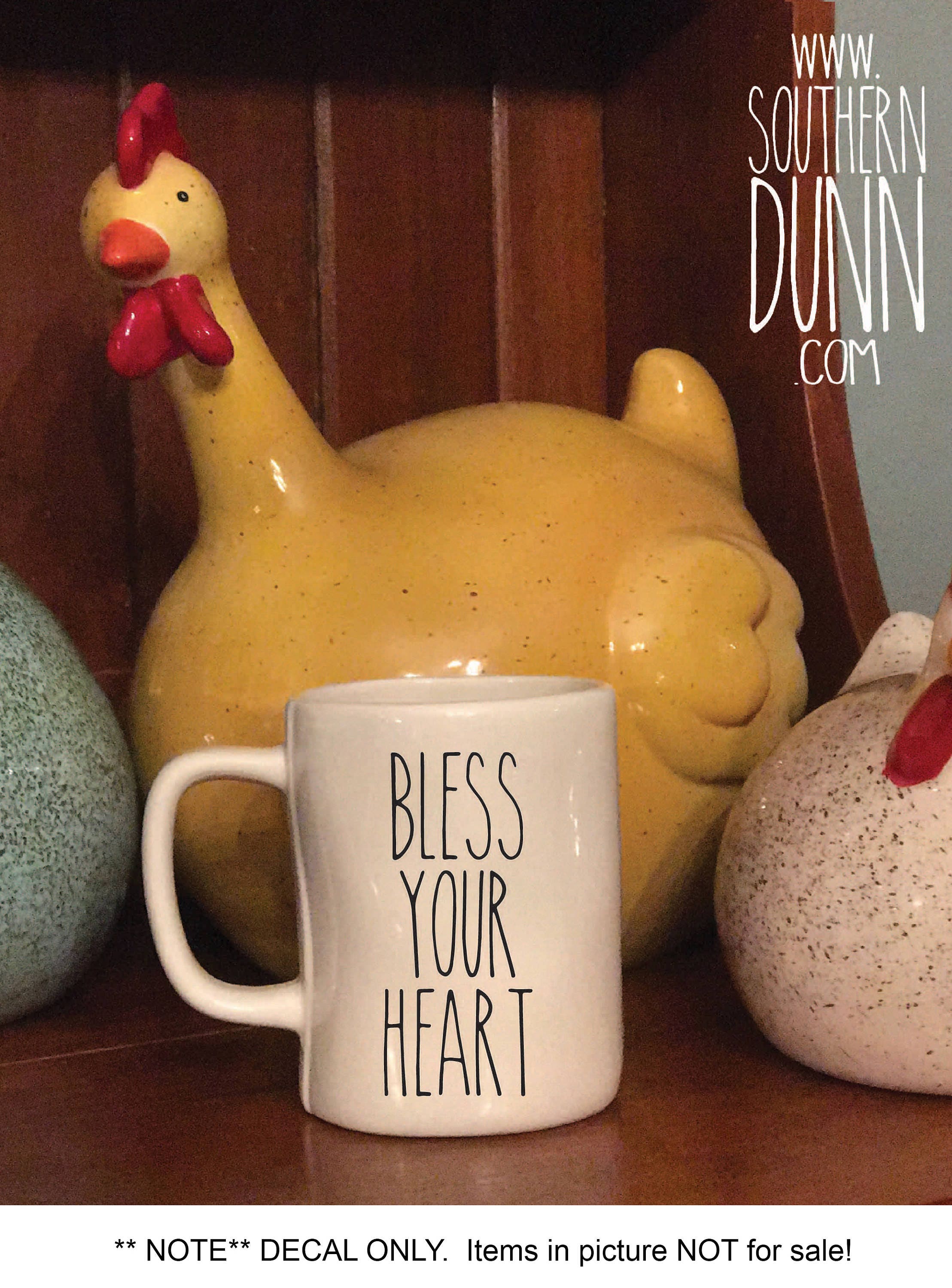 Rae Dunn Inspired Vinyl Decals for Mugs, Custom Vinyl Mug Decals, Sou…