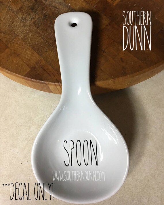 Rae Dunn Inspired Vinyl Decal Spoon Spoonrest Spoon Rest