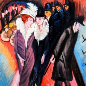 Potsdamer Platz Ernst Ludwig Kirchner Hand Painted Oil Etsy