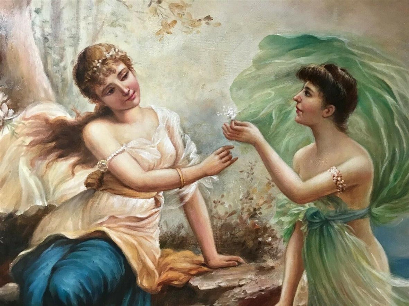 Portrait Mythology Painting Oil Painting on Canvas / Mythologic Oil