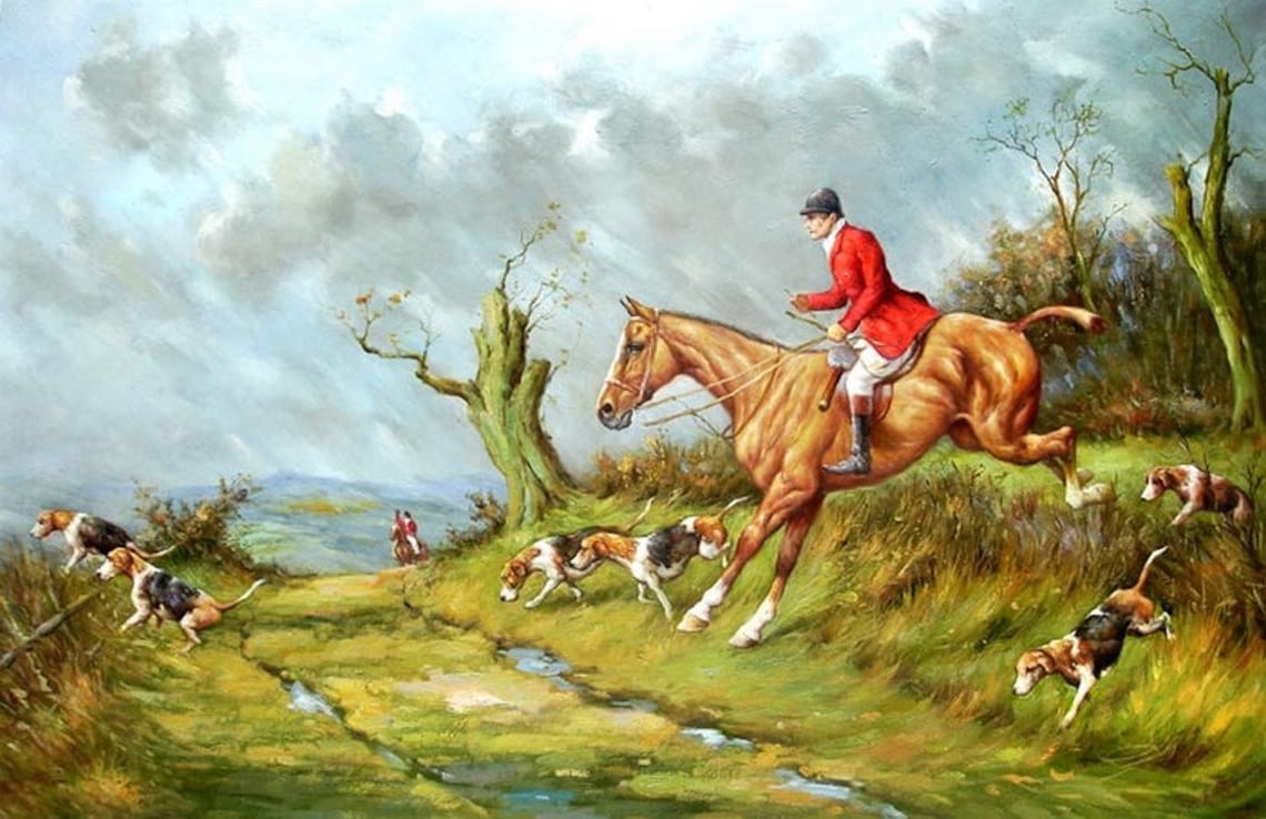Scène de chasse à coure tableau peinture huile sur toile Etsy France Scène de chasse à coure tableau peinture huile sur toile Etsy France