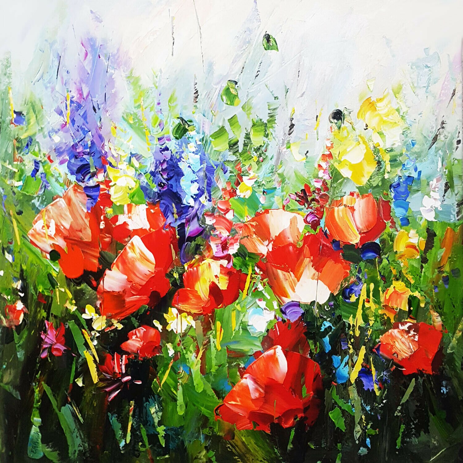 Entdecke die Schönheit von Blumenbildern in Acryl auf Leinwand