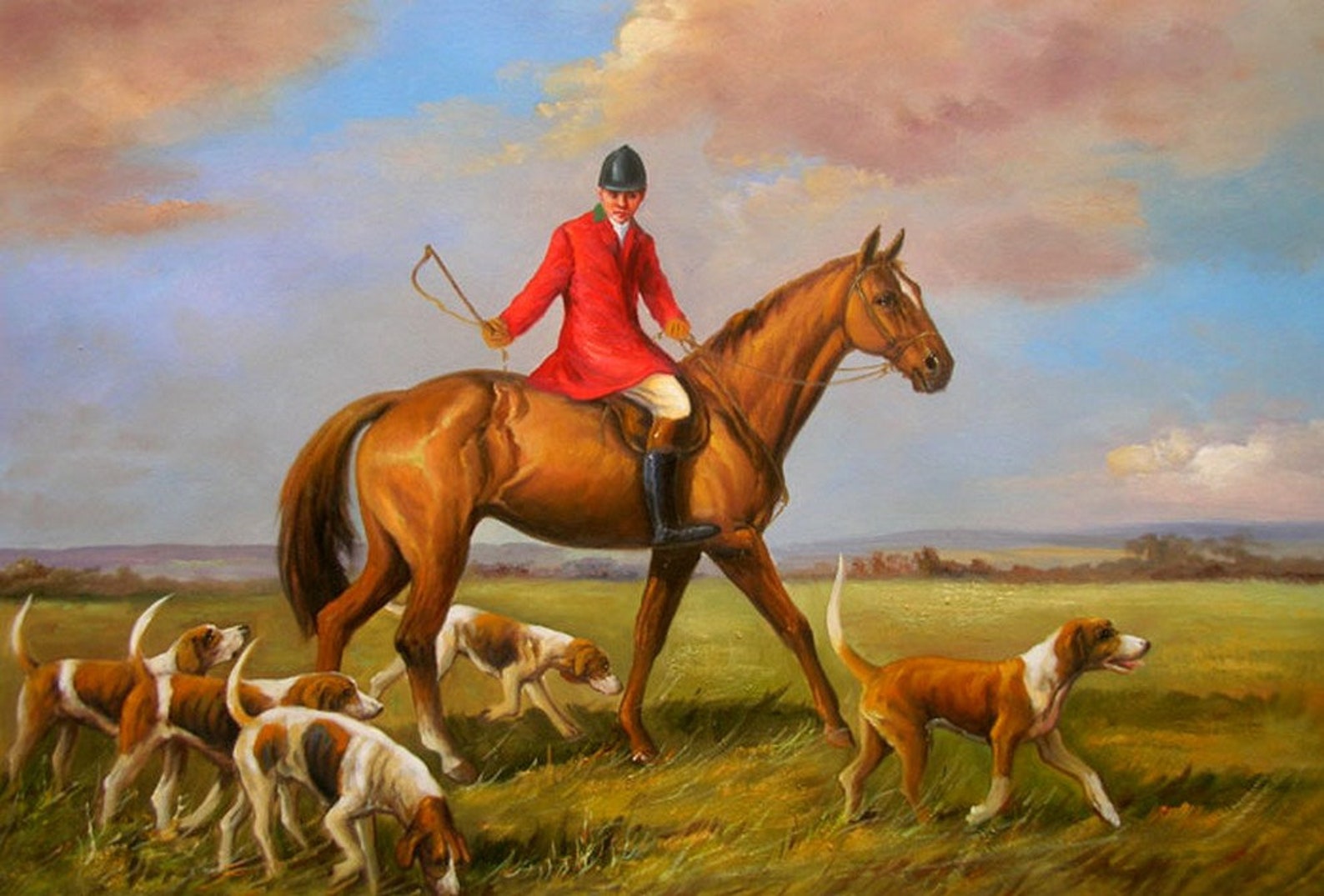 Scène de chasse à coure tableau peinture huile sur toile Etsy France Scène de chasse à coure tableau peinture huile sur toile Etsy France