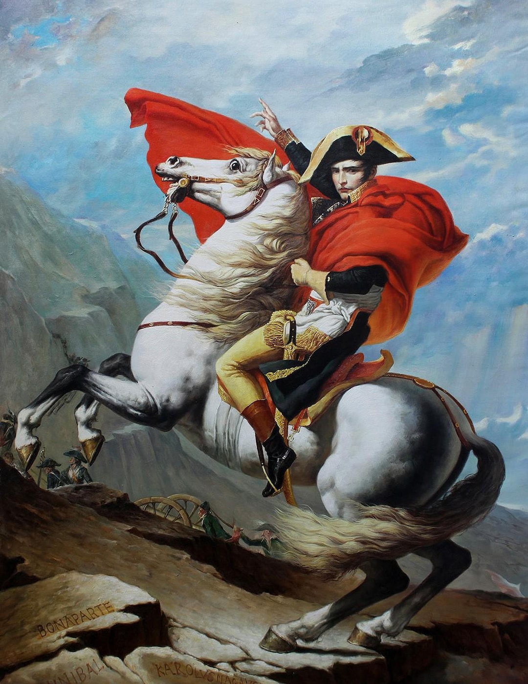 Picture Describing Napolean Portrait of Napoleon Bonaparte, Oil Painting on Canvas / Young Napoleon ...