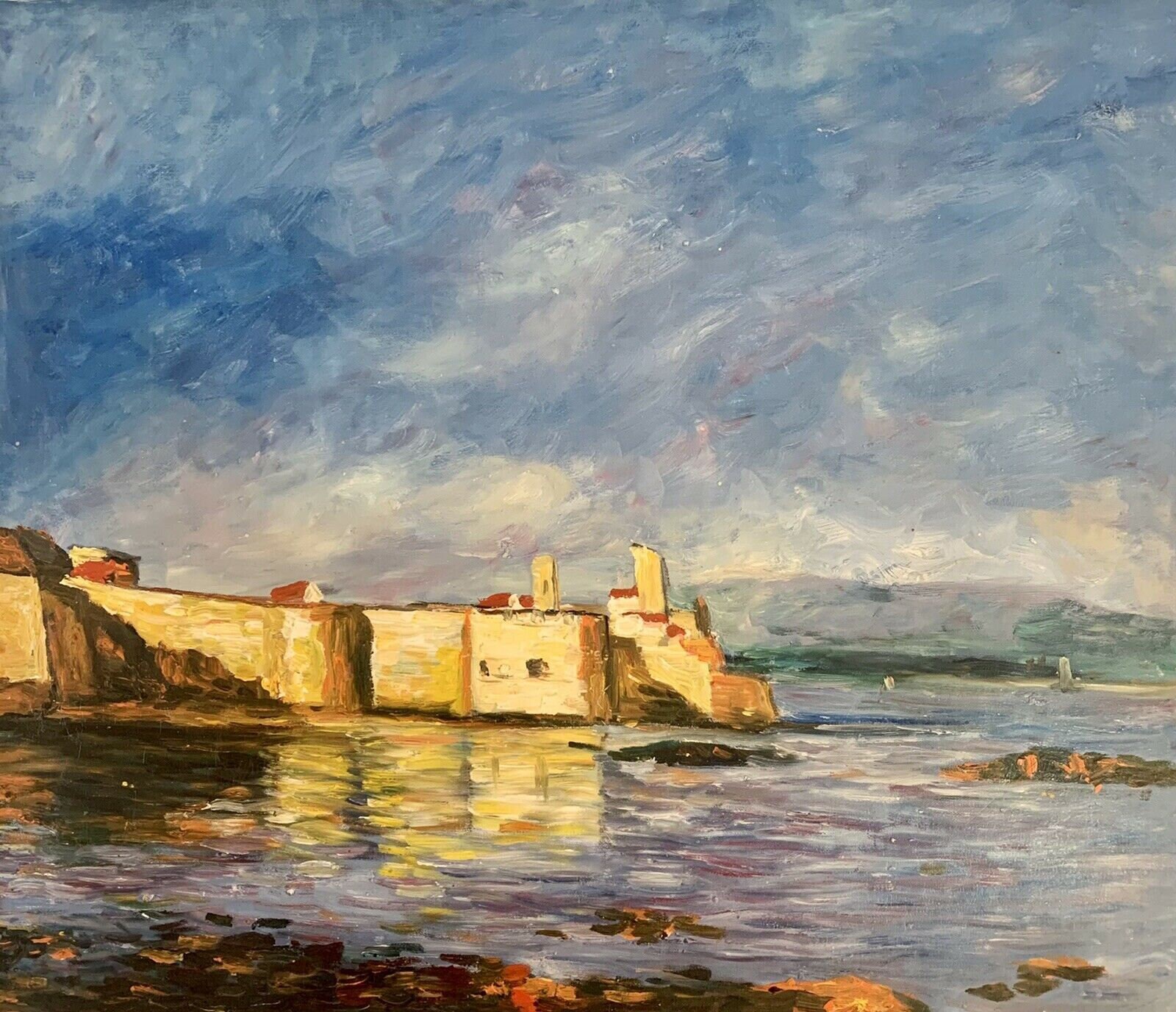 Seascape seen sea painting painting oil on canvas signed / | Etsy