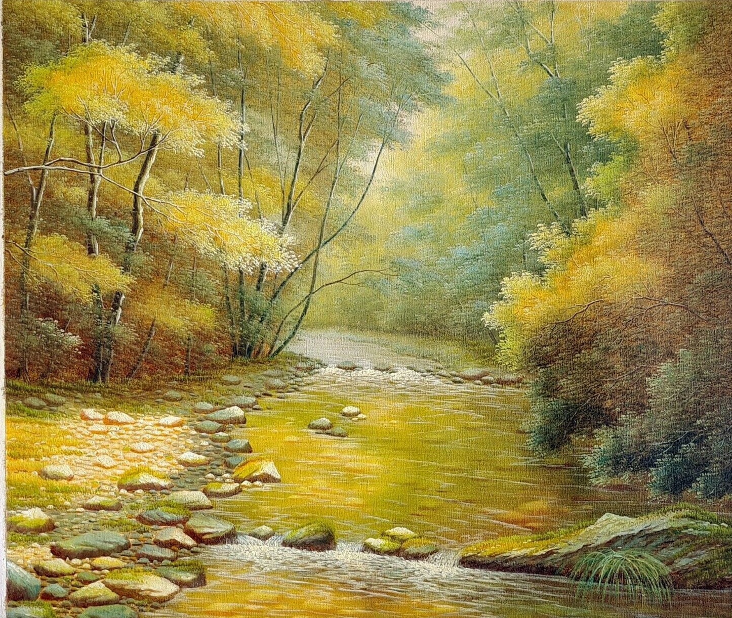 Landscape Country Country Painting Oil on Canvas / Landscape Etsy