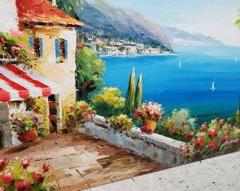 海の風景 油彩画 大きめのキャンバスクレイツ 大西洋真作 海の風景 油彩画 大きめのキャンバスクレイツ 大西洋真作