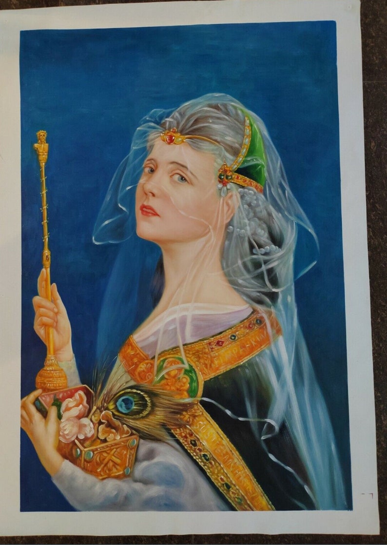 Art Woman Portrait Original Oil Painting on Canvas Signed / Female Art ...