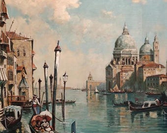 Venice Landscape, Oil Painting on Canvas - Etsy