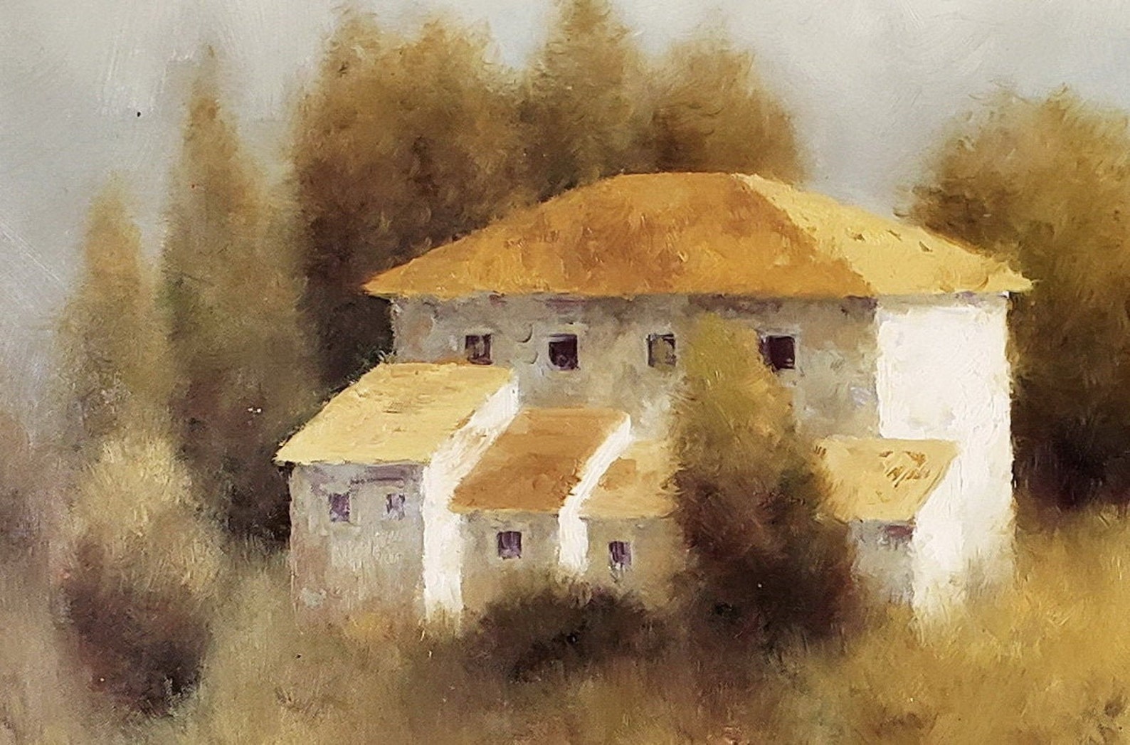 House oil painting on canvas landscape Etsy.de