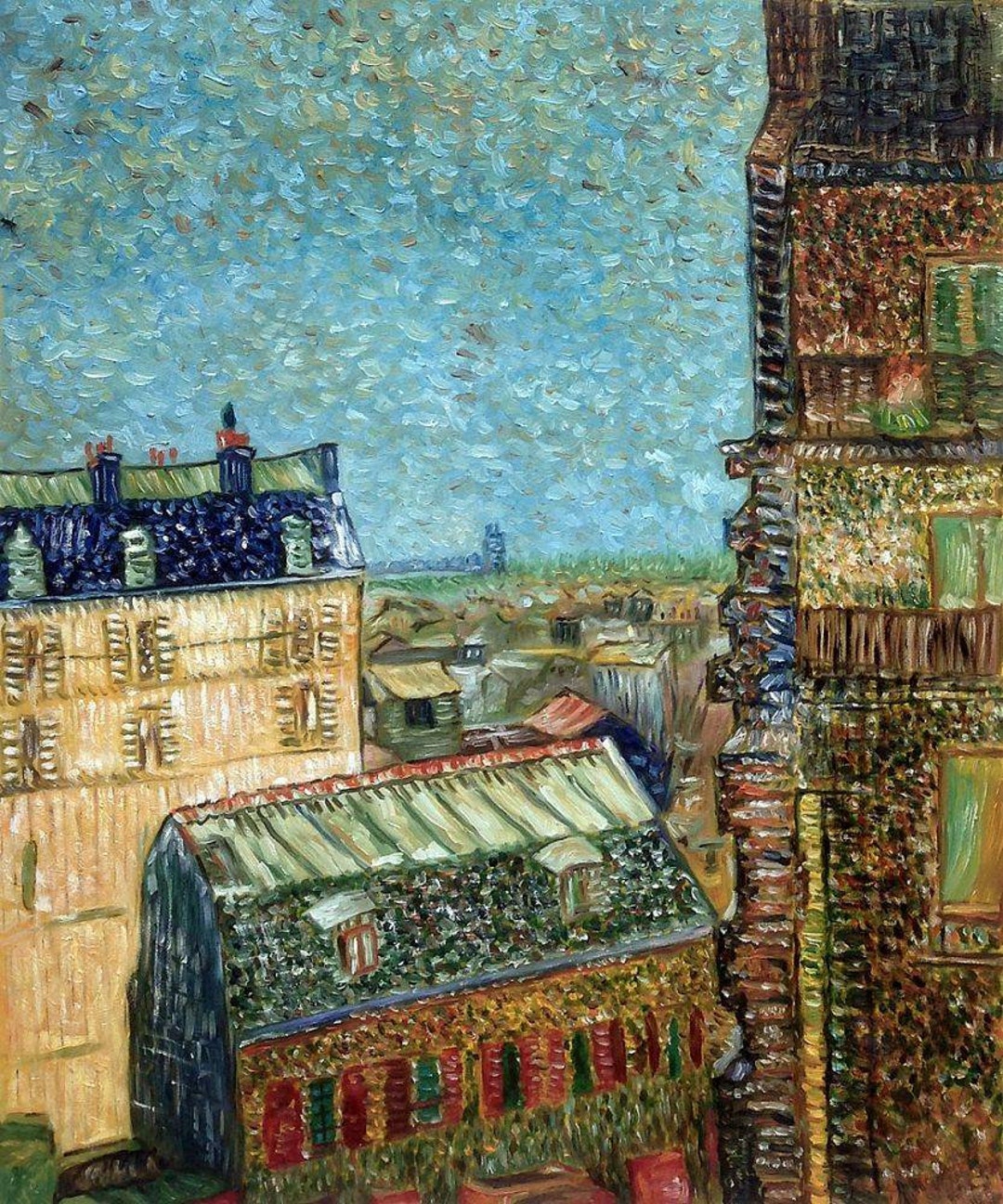 Peinture Van Gogh Paysage Paysage Rue Lepic D'apres Van Gogh Peinture Huile Sur - Etsy