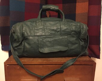 Vintage 90s leather Duffel Bag