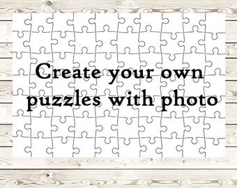 Personalized Jigsaw Puzzle Perfect Present  Personalized Gift. Custom Photo puzzle  70 pieces. 11,2  (28 x 19 cm)