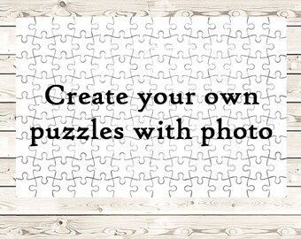 Custom magnetic Jigsaw Puzzle Perfect Present  Personalized Gift. Custom Photo puzzle  126 pieces. 10.90" x 7.28" (27,7 x 18,5 cm)