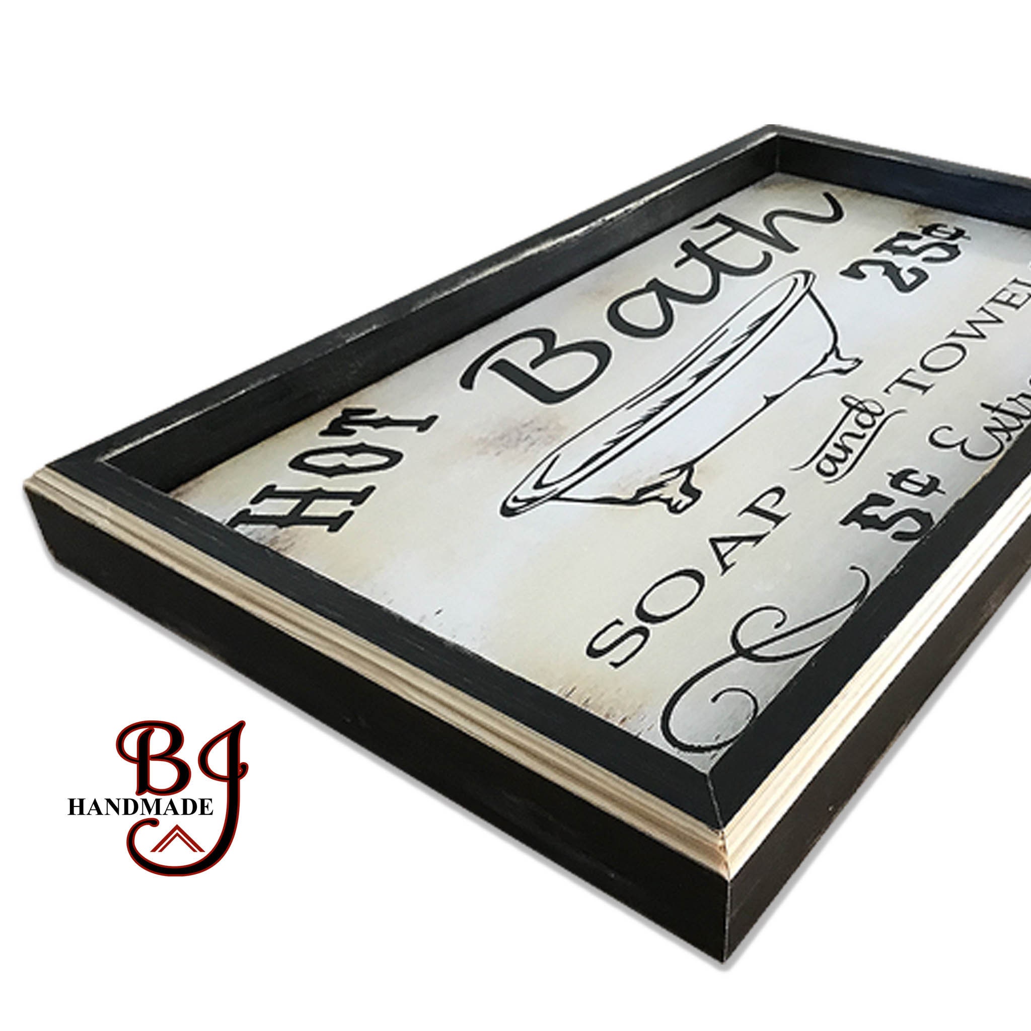 Handmade Rustic bathroom decor bathroom wall art Hot Bath | Etsy