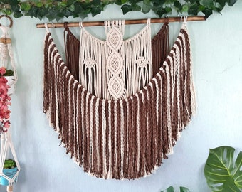 Macrame Wall Hanging for Bedroom Decor, Nursery Decor Over Crib, Fiber Art Knotted Tapestry, Custom Macrame Wall Hanging, Small Macrame
