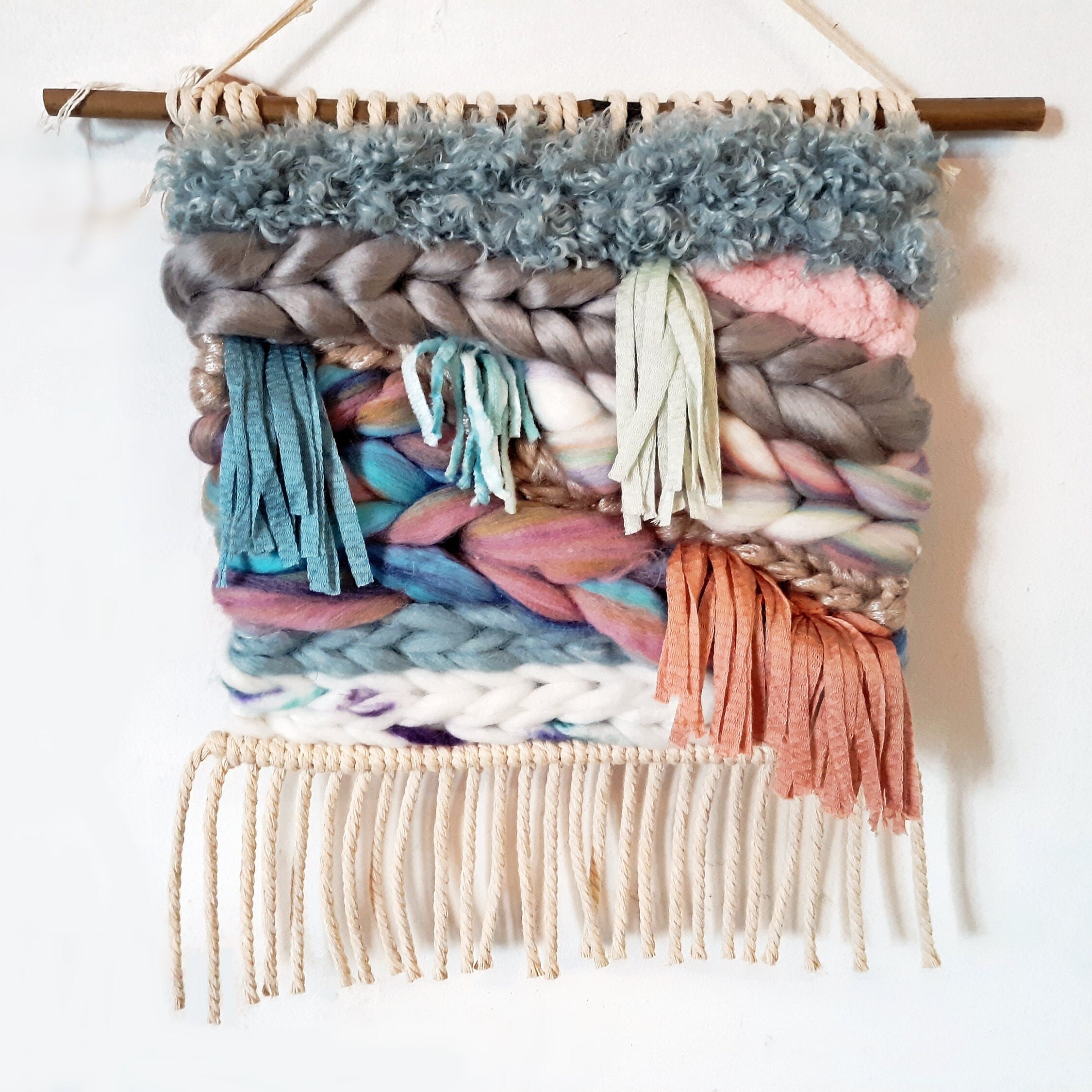 Tapestry Weaving Comb Macrame Slicker Brush Cotton Rope Open Knot