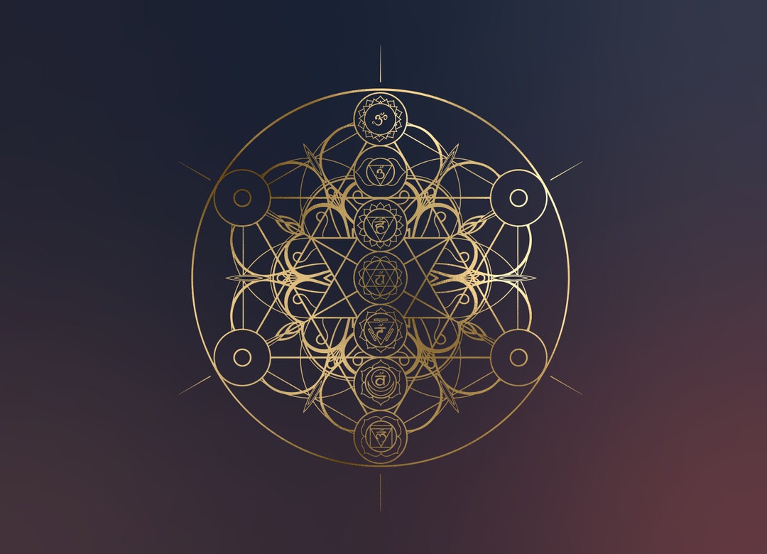 Complex and Very Unique Sacred Geometry Mandala Chakra Logo Design - Etsy