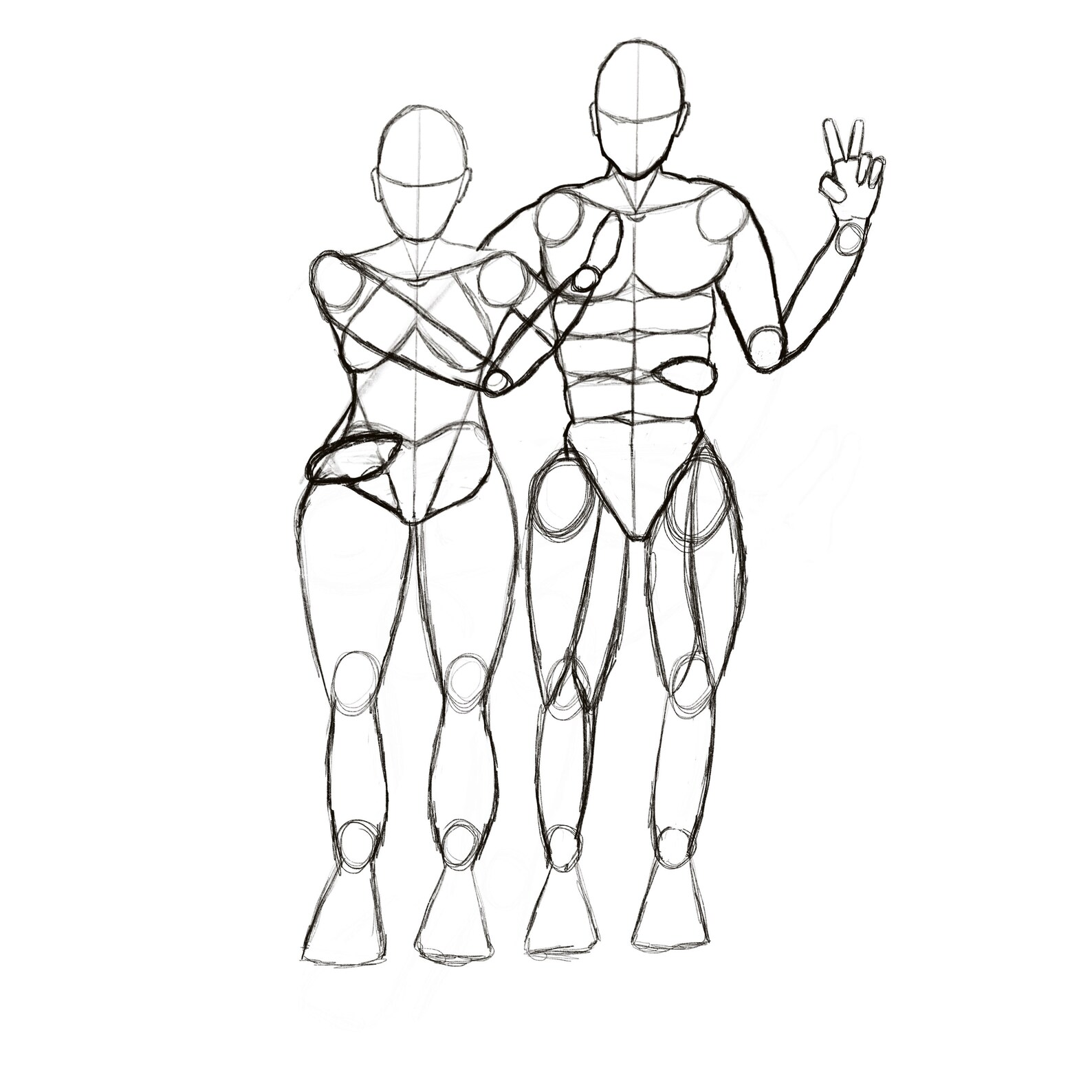 Figure Drawing Procreate Procreate Brushes Men and Woman Etsy