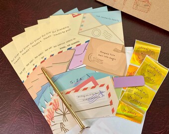 Penpal Letter Writing Set: Stationery, Envelopes & Labels