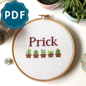 CROSS STITCH PDF | Prick and Cacti Downloadable Pattern and Instructions