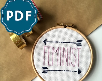 CROSS STITCH PDF | Feminist Cross Stitch Downloadable Pattern and Instructions