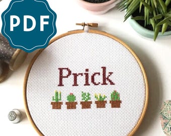 CROSS STITCH PDF | Prick and Cacti Downloadable Pattern and Instructions