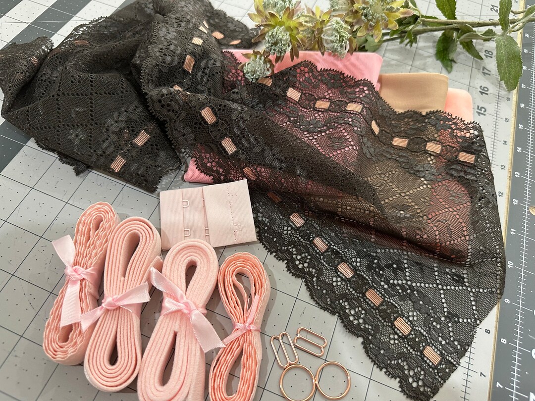 Bra Making DIY Sewing Kit, Lingerie Making, Underwear Kit, Bra Kit