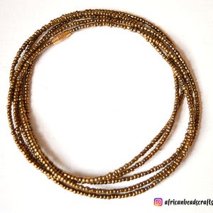 Brass Waist Beads Belly Chain Belly Beads African Waist Beads African jewelry image 1