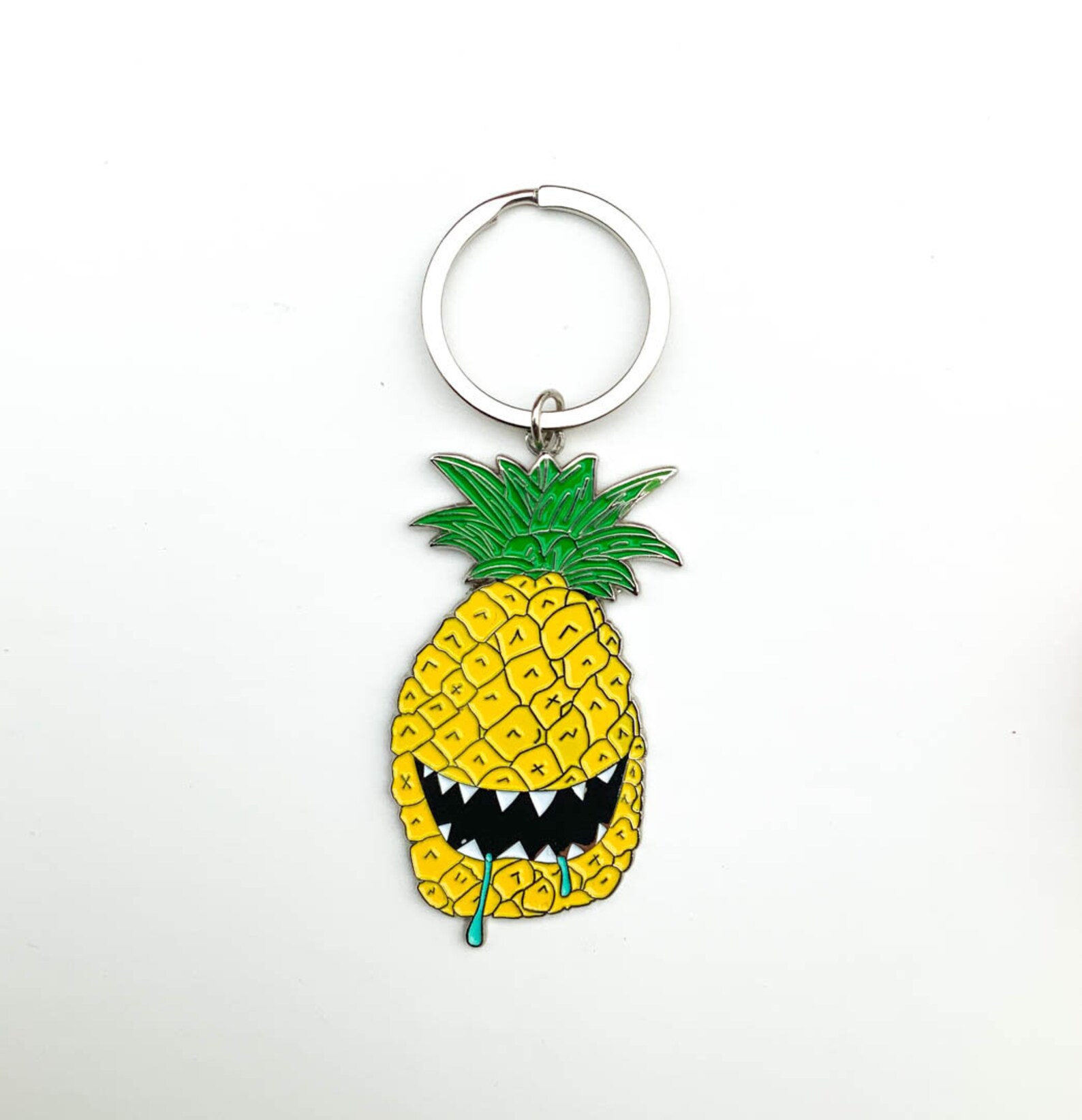 Monster Pineapple Keychain Etsy