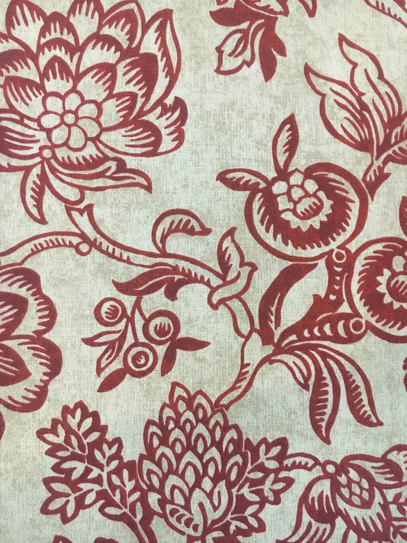 Housewarming Gifts Burgundy and light beige table decor Summer Handmade Table Runner Floral Pattern