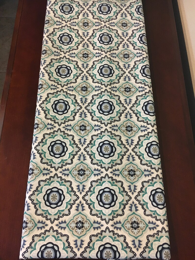 Melrose International Geometric Floral Patterned Table Runner (Set of 2) main image 0