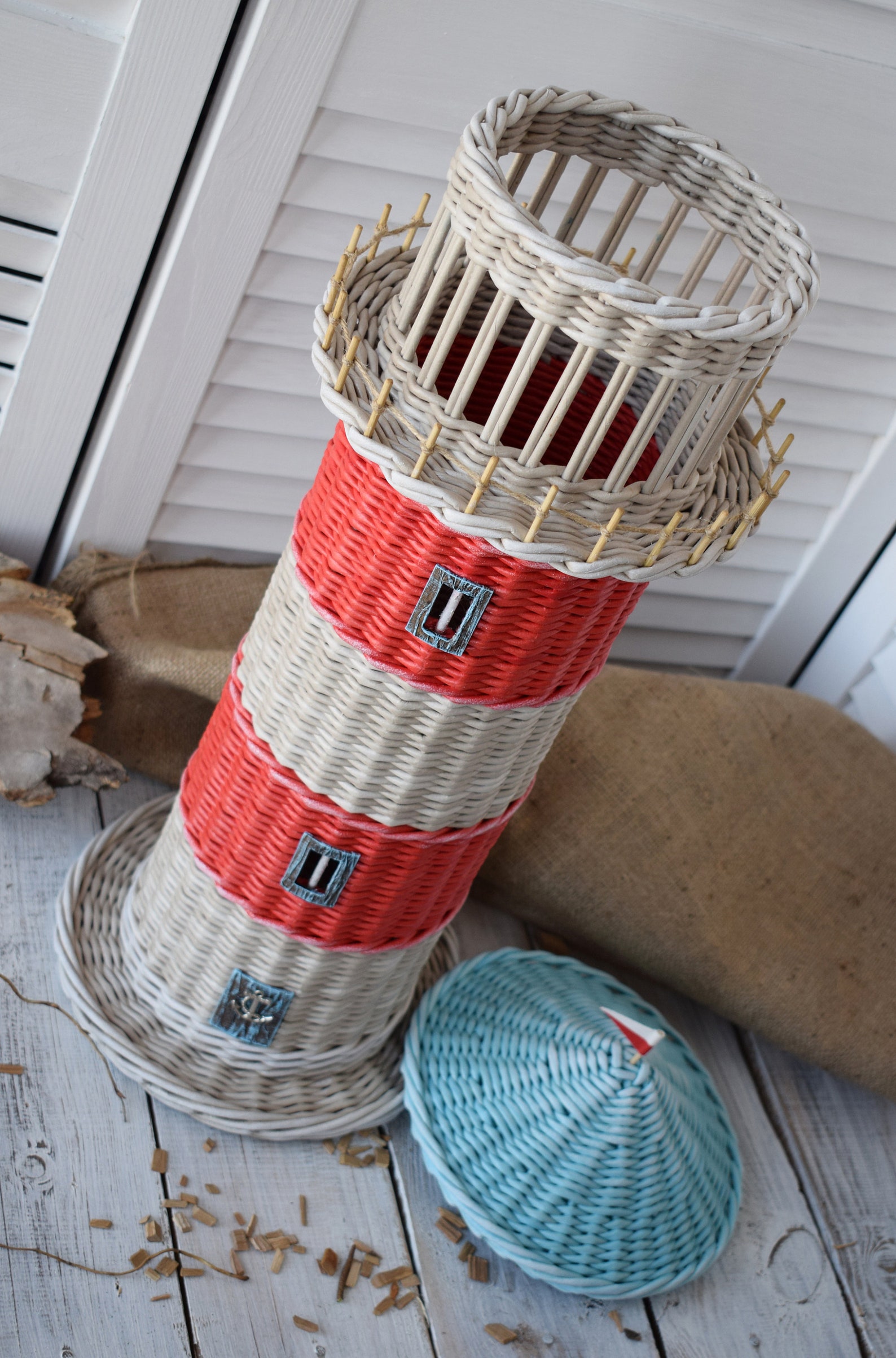 Storage Toilet paper Lighthouse figurines Bathroom Etsy