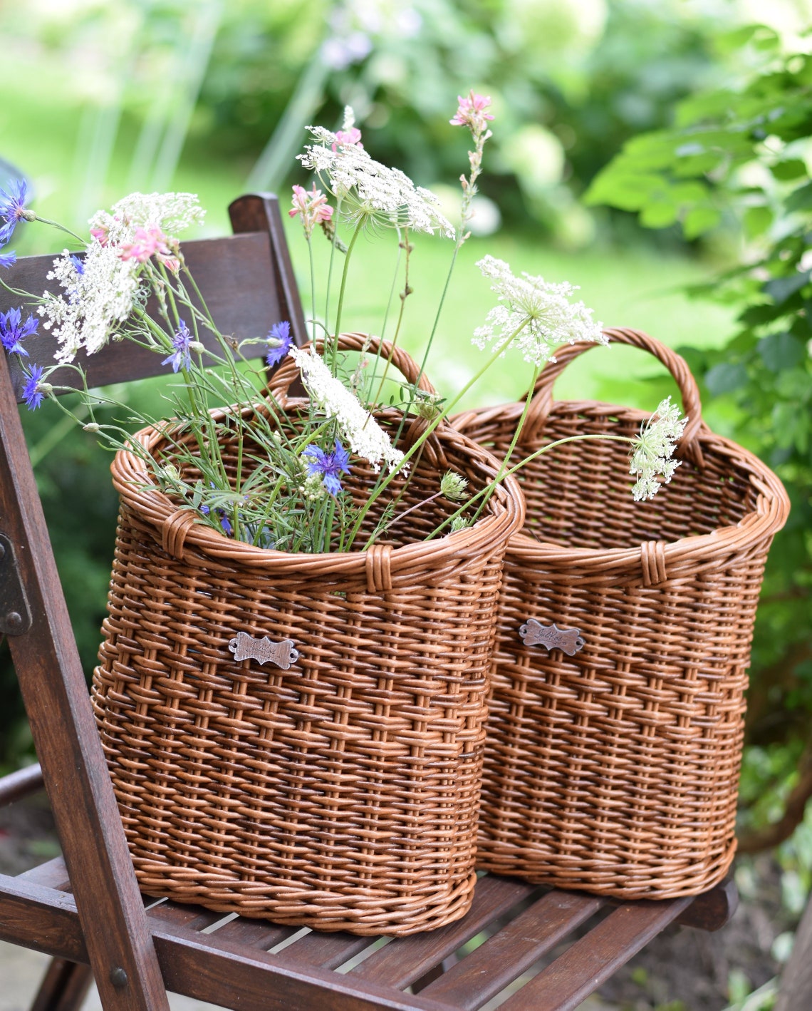 Rustic Door basket Wicker hanging wall basket Interior coffee Etsy